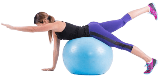 Swimming Kick with Exercise Ball Swimming Kick with Exercise Ball