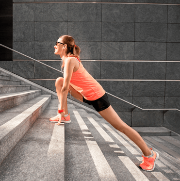 Walking Lunge on stairs