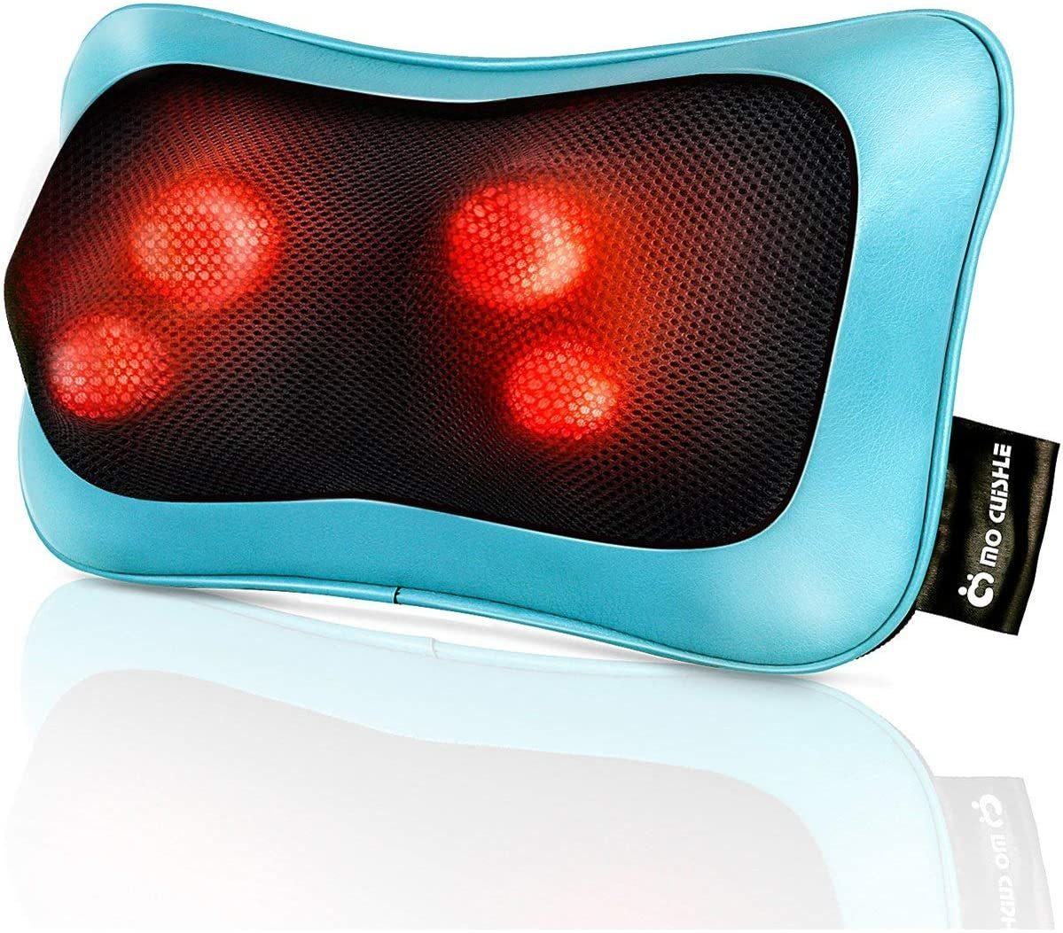 Shiatsu Neck and Back Massager Pillow – Shiatsu Massager—with Heated Balls
