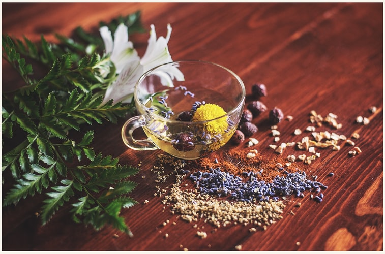 variety of herbs