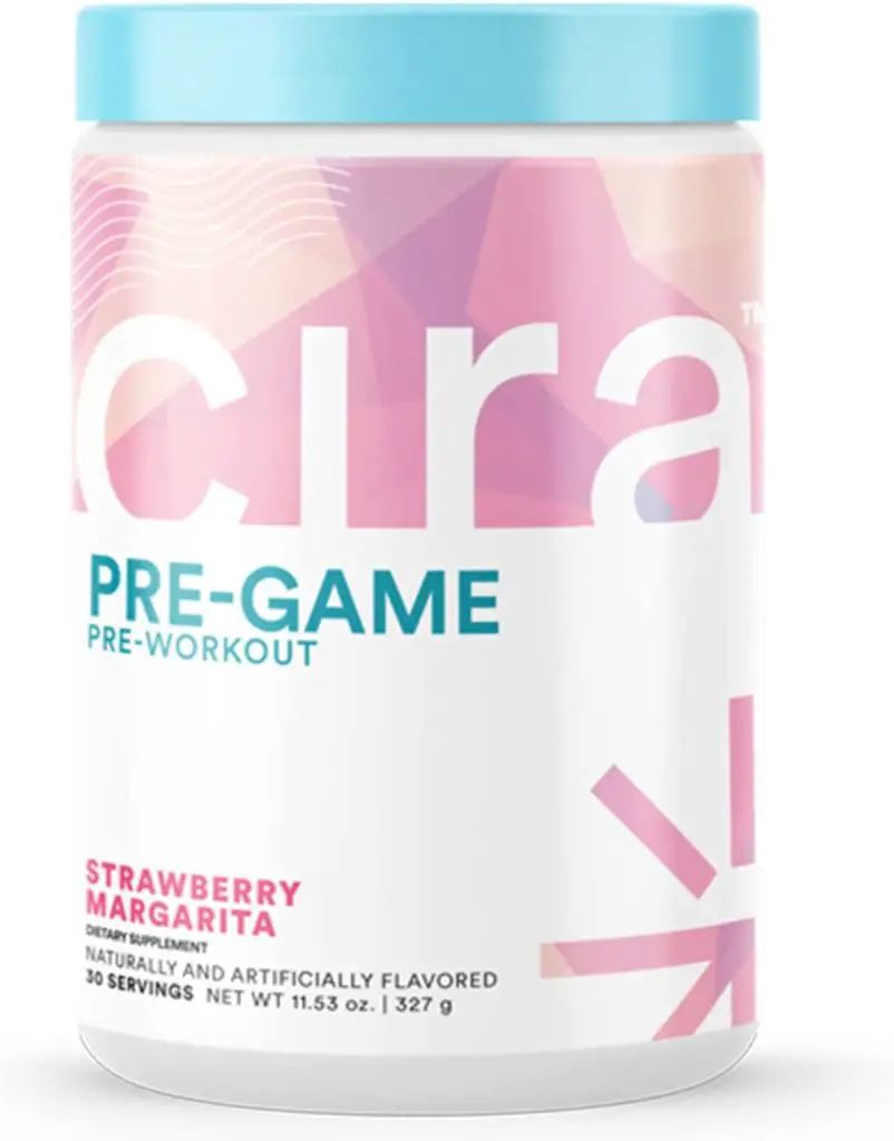 Cira Pre-Game Pre Workout Powder for Women - Preworkout Energy Supplement for Nitric Oxide Boosting